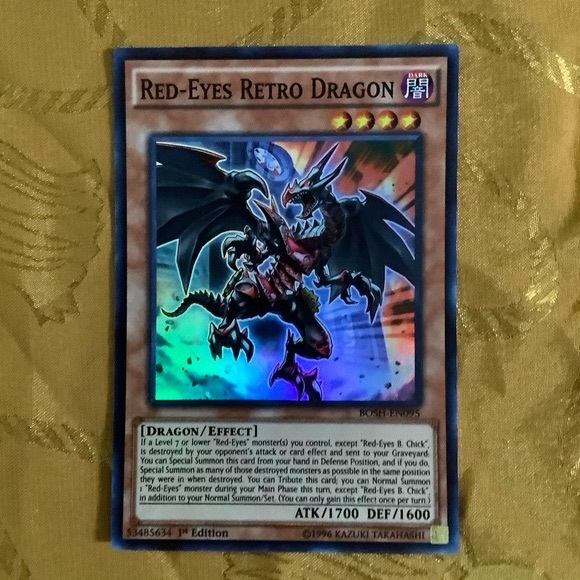 Yugioh Card Red-Eyes Retro Dragon - Picture 1 of 3